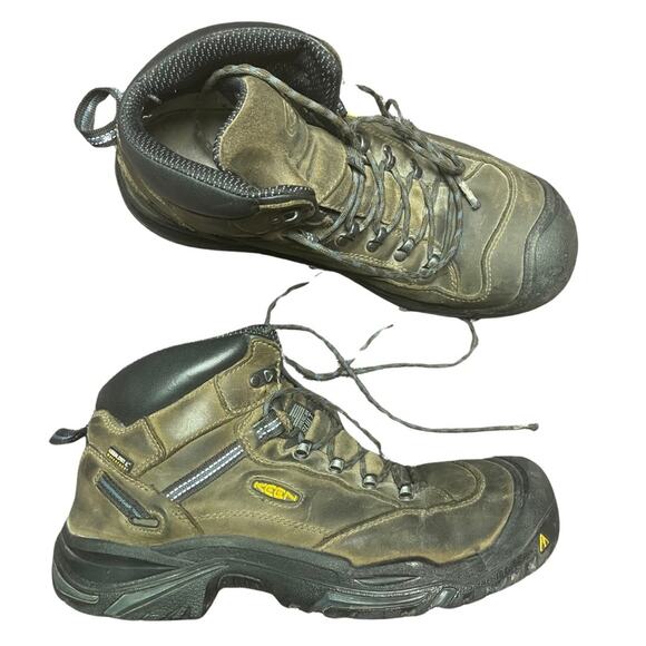 Keen work boots men’s leather waterproof tread Size 12 - Picture 1 of 8